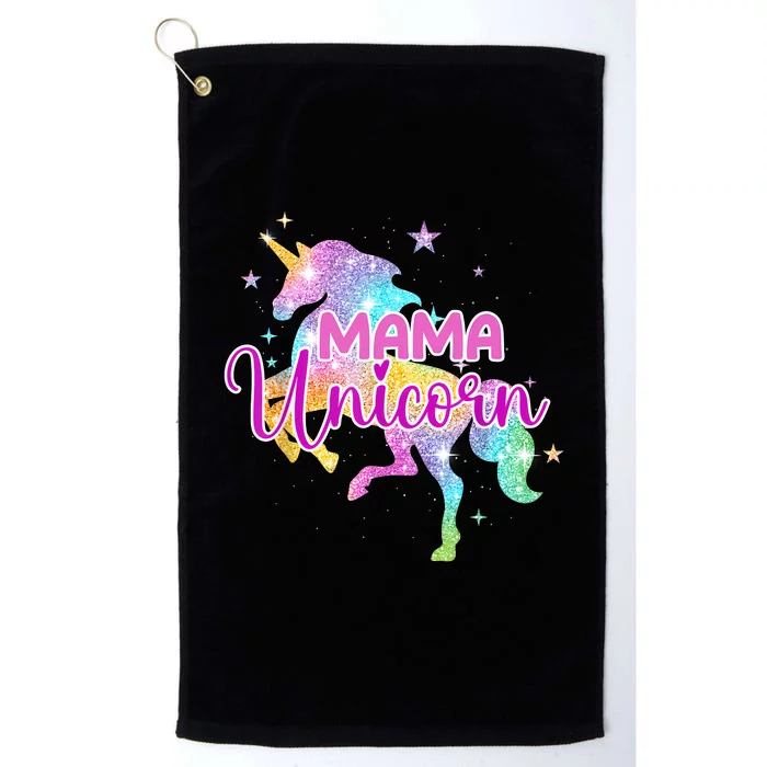 Mama Unicorn Mythical Animal Fantasy Creature Magical Platinum Collection Golf Towel