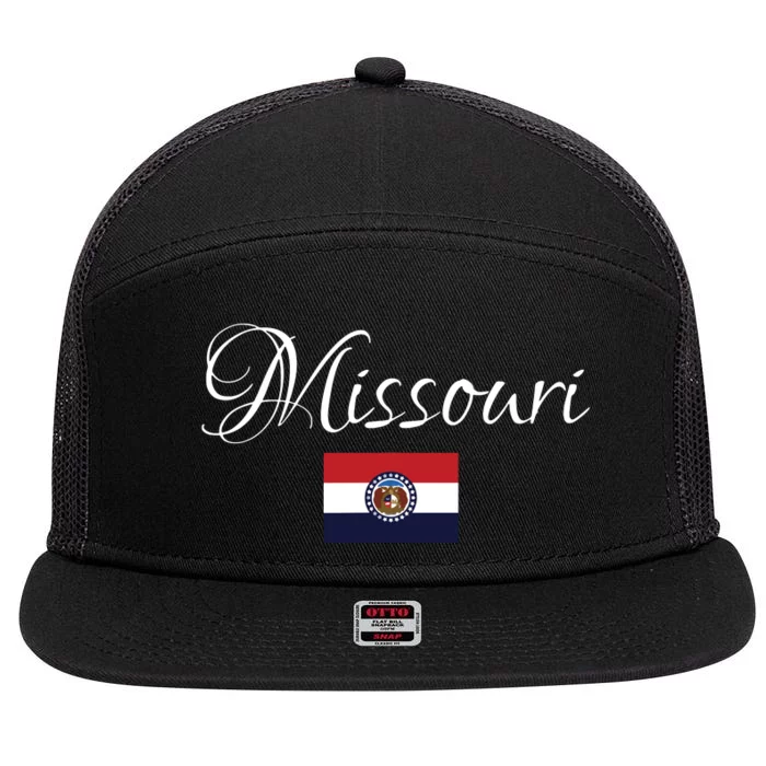 Missouri Usa 7 Panel Mesh Trucker Snapback Hat