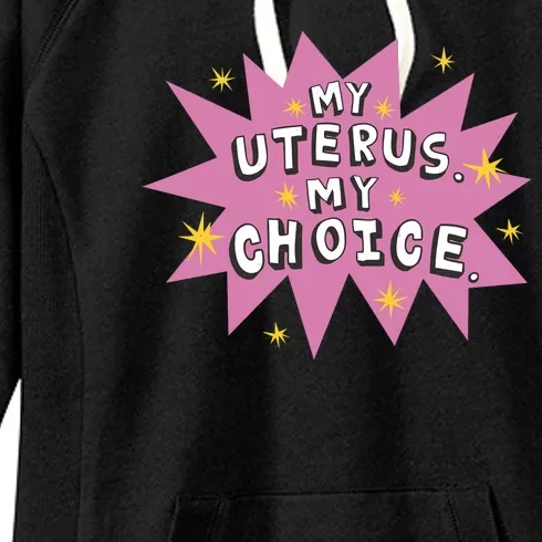 My Uterus My Choice Star Women's Fleece Hoodie