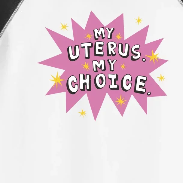 My Uterus My Choice Star Toddler Fine Jersey T-Shirt