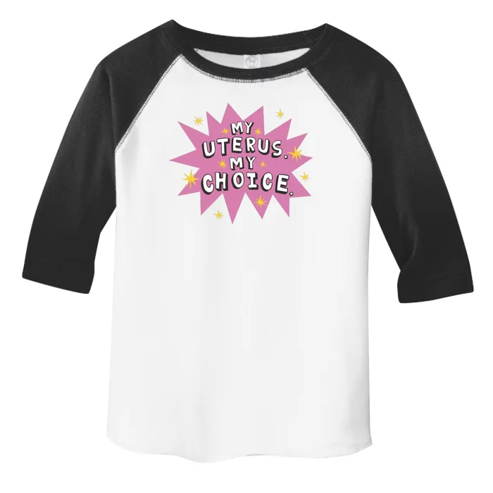 My Uterus My Choice Star Toddler Fine Jersey T-Shirt