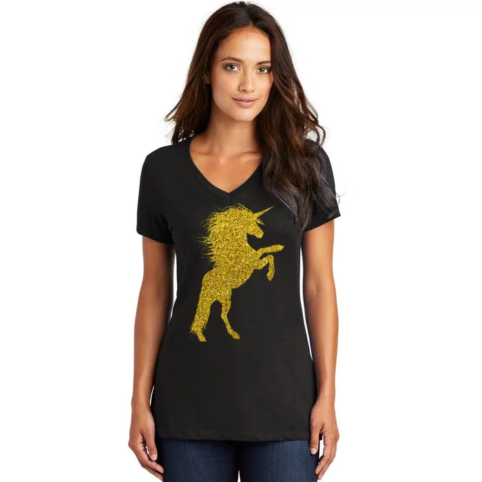 Magical Unicorn Women's V-Neck T-Shirt