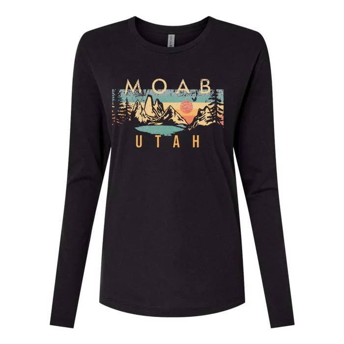 Moab Utah Womens Cotton Relaxed Long Sleeve T-Shirt