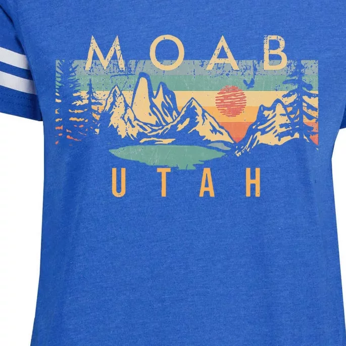 Moab Utah Enza Ladies Jersey Football T-Shirt