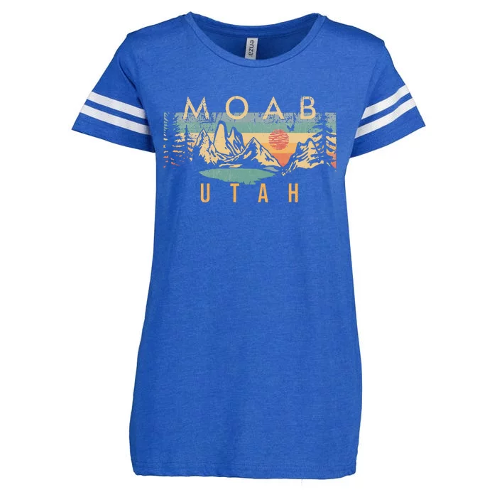 Moab Utah Enza Ladies Jersey Football T-Shirt