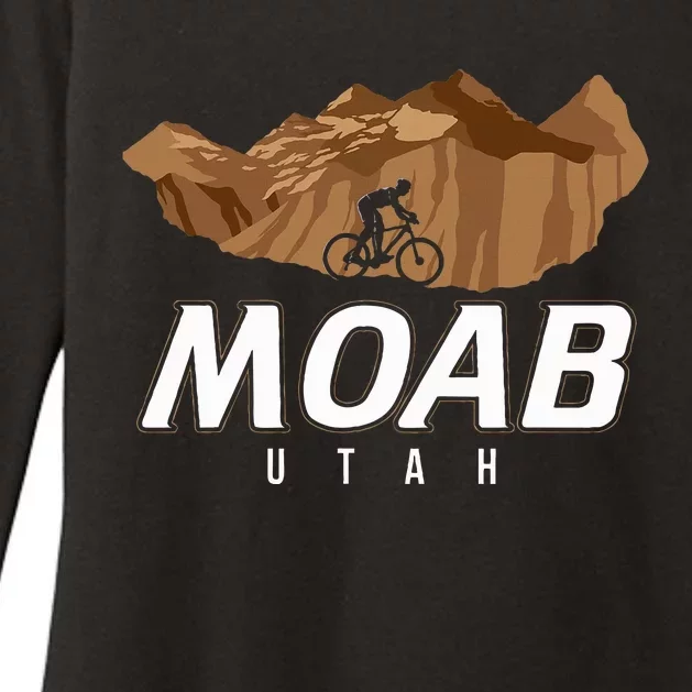 Moab Utah Mountain Biking Womens CVC Long Sleeve Shirt