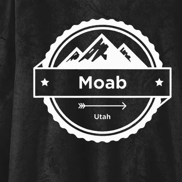 Moab Utah Mountain Hiking Moab Hooded Wearable Blanket