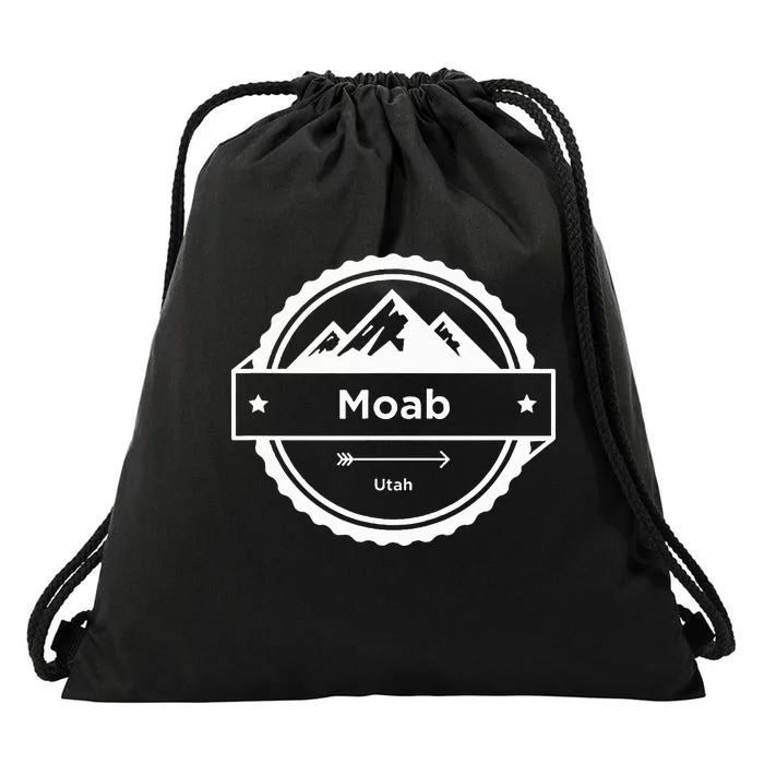 Moab Utah Mountain Hiking Moab Drawstring Bag