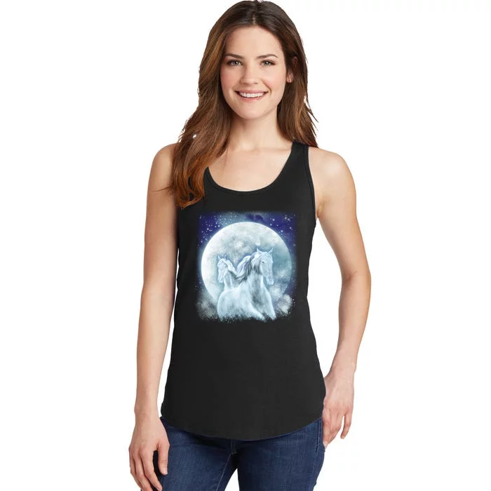 Mystic Unicorn Moon Ladies Essential Tank