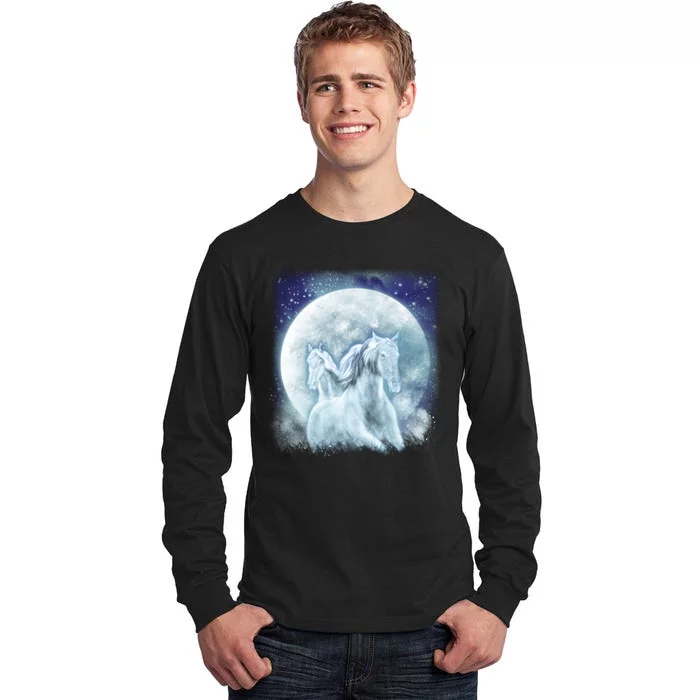 Mystic Unicorn Moon Tall Long Sleeve T-Shirt