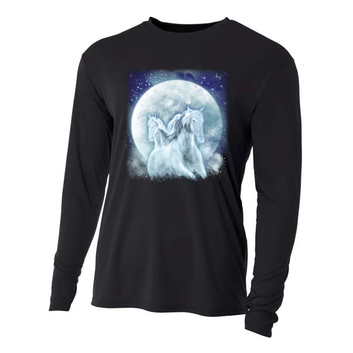 Mystic Unicorn Moon Cooling Performance Long Sleeve Crew