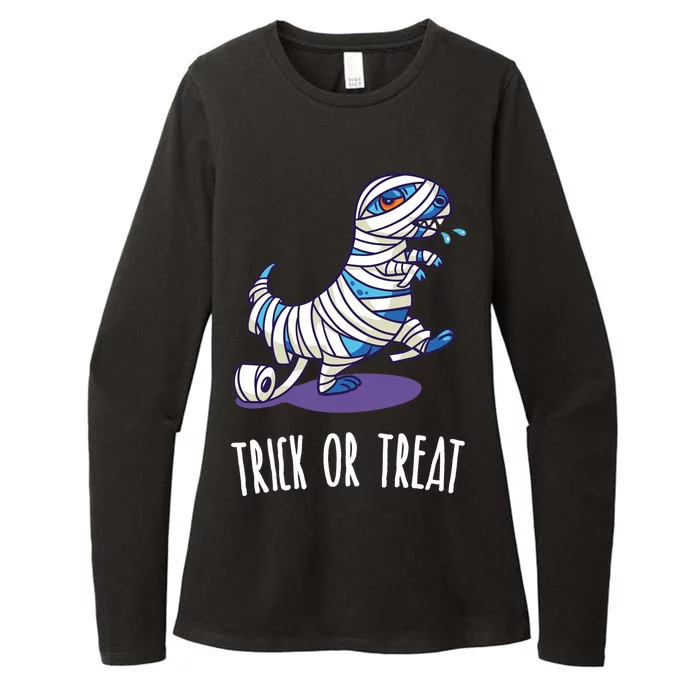 Mummy Dinosaur Womens CVC Long Sleeve Shirt