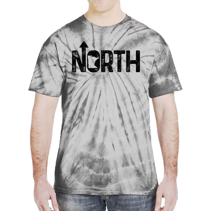 Minnesota Up North State Map Pride Gift Tie-Dye T-Shirt