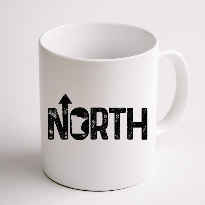 Minnesota Up North State Map Pride Gift Front & Back Coffee Mug