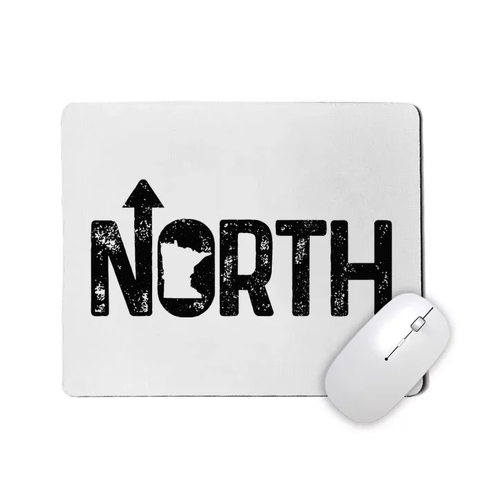 Minnesota Up North State Map Pride Gift Mousepad