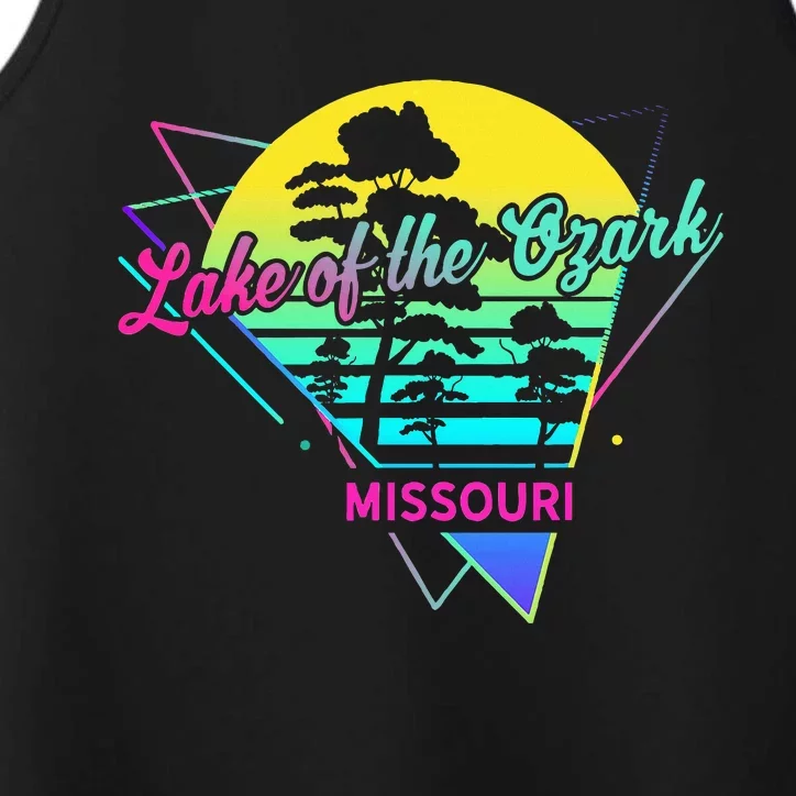 Missouri Usa Nostalgic Retro Lake Of The Ozarks Performance Tank