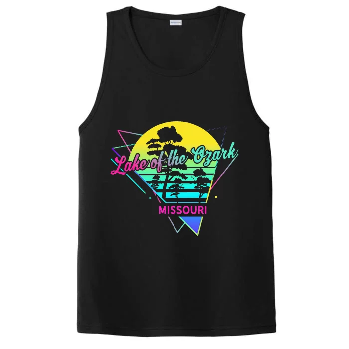 Missouri Usa Nostalgic Retro Lake Of The Ozarks Performance Tank