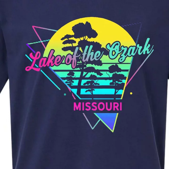 Missouri Usa Nostalgic Retro Lake Of The Ozarks Sueded Cloud Jersey T-Shirt