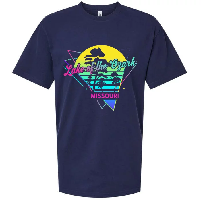 Missouri Usa Nostalgic Retro Lake Of The Ozarks Sueded Cloud Jersey T-Shirt