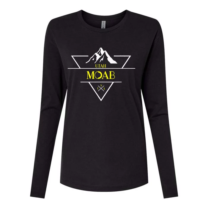 Moab Utah National Park Usa 1980s Womens Cotton Relaxed Long Sleeve T-Shirt