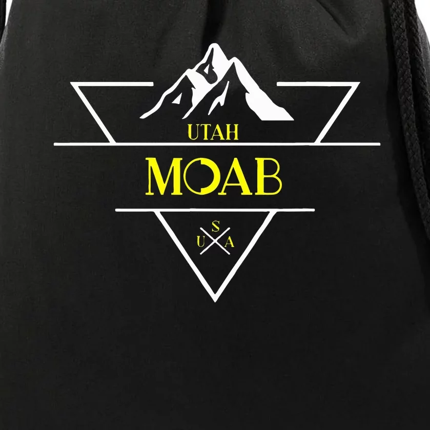 Moab Utah National Park Usa 1980s Drawstring Bag