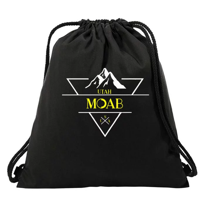 Moab Utah National Park Usa 1980s Drawstring Bag