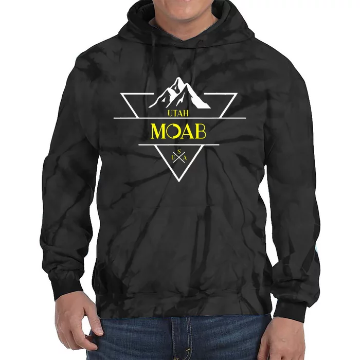 Moab Utah National Park Usa 1980s Tie Dye Hoodie