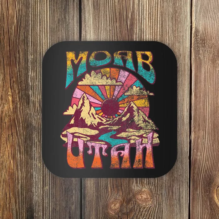 Moab Utah Nature Hiking Mountains Outdoors Coaster