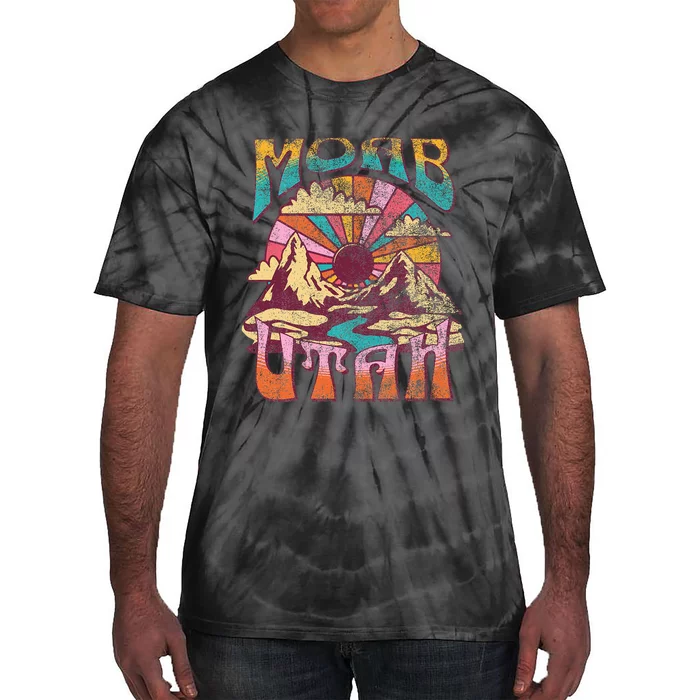 Moab Utah Nature Hiking Mountains Outdoors Tie-Dye T-Shirt