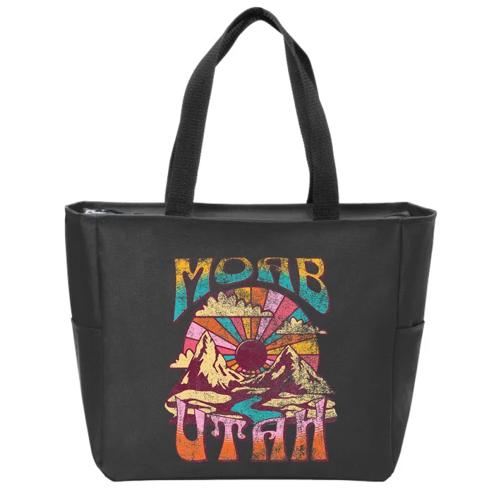 Moab Utah Nature Hiking Mountains Outdoors Zip Tote Bag