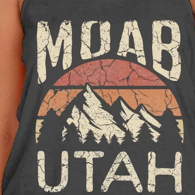 Moab Utah Nature Hiking Outdoors Women's Knotted Racerback Tank