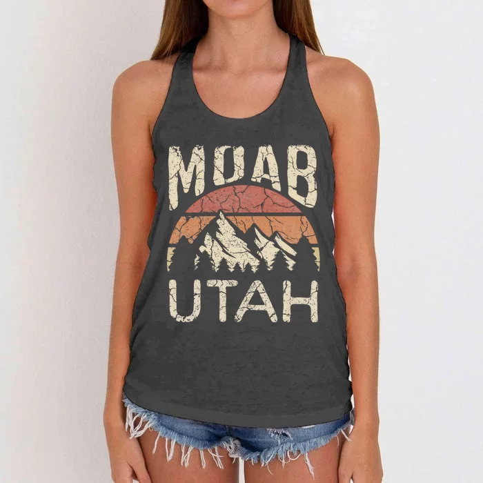 Moab Utah Nature Hiking Outdoors Women's Knotted Racerback Tank