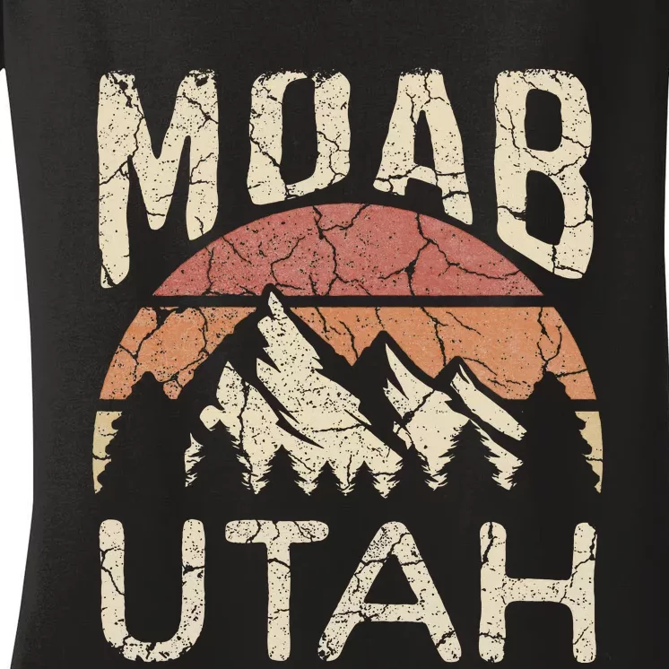 Moab Utah Nature Hiking Outdoors Women's V-Neck T-Shirt