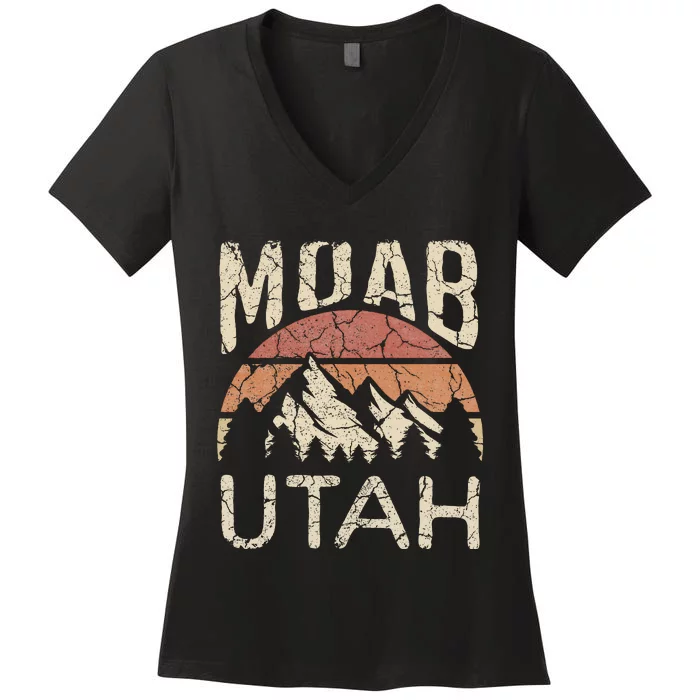 Moab Utah Nature Hiking Outdoors Women's V-Neck T-Shirt