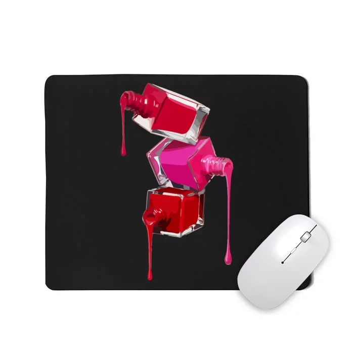 Make Up Nail Polish Makeup Cosmetics Manicure Nail Tech Gift Mousepad