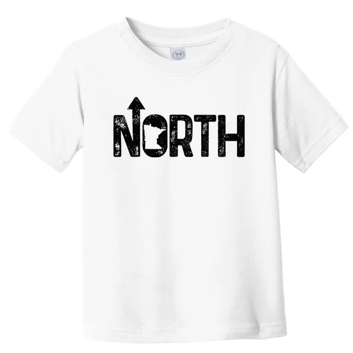 Minnesota Up North State Map Pride Toddler T-Shirt