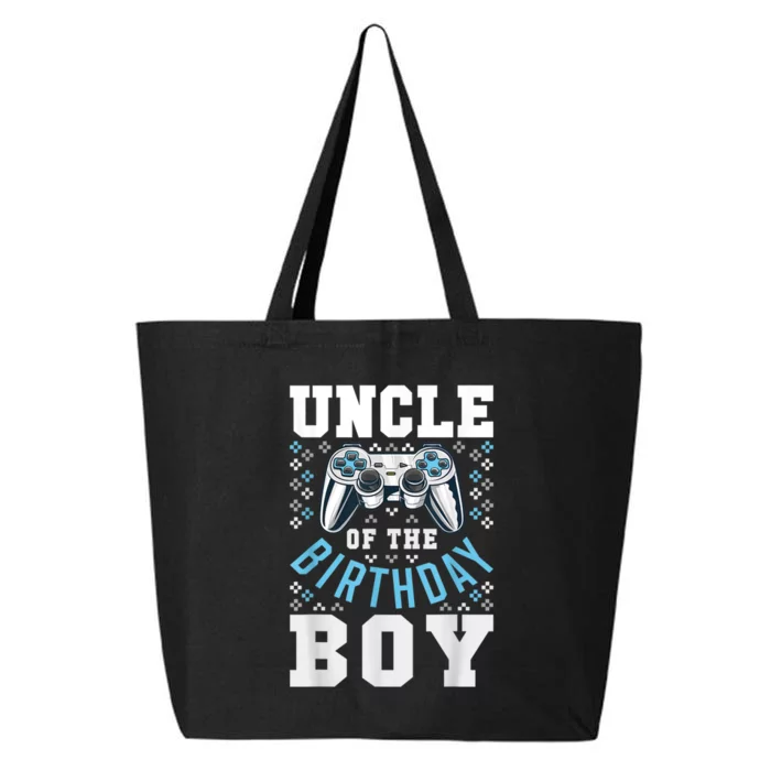 Men Uncle Of The Birthday Boy Matching Video Gamer Birthday 25L Jumbo Tote