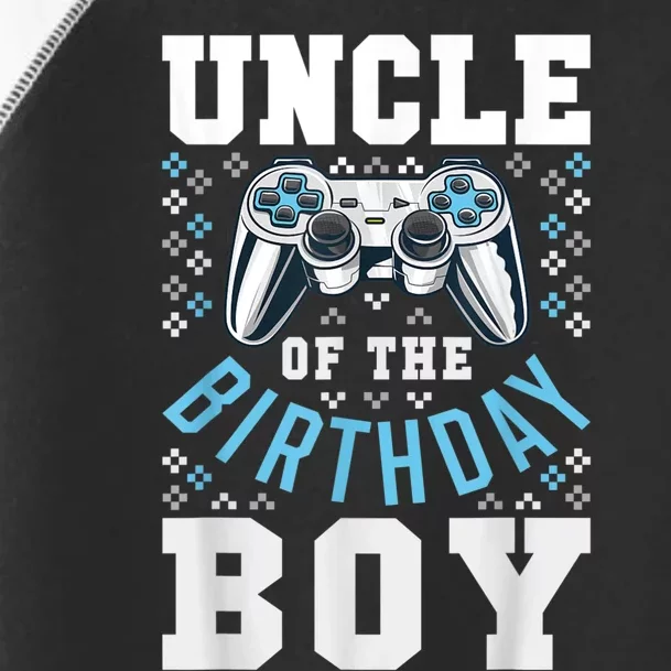 Men Uncle Of The Birthday Boy Matching Video Gamer Birthday Toddler Fine Jersey T-Shirt