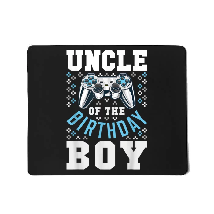 Men Uncle Of The Birthday Boy Matching Video Gamer Birthday Mousepad