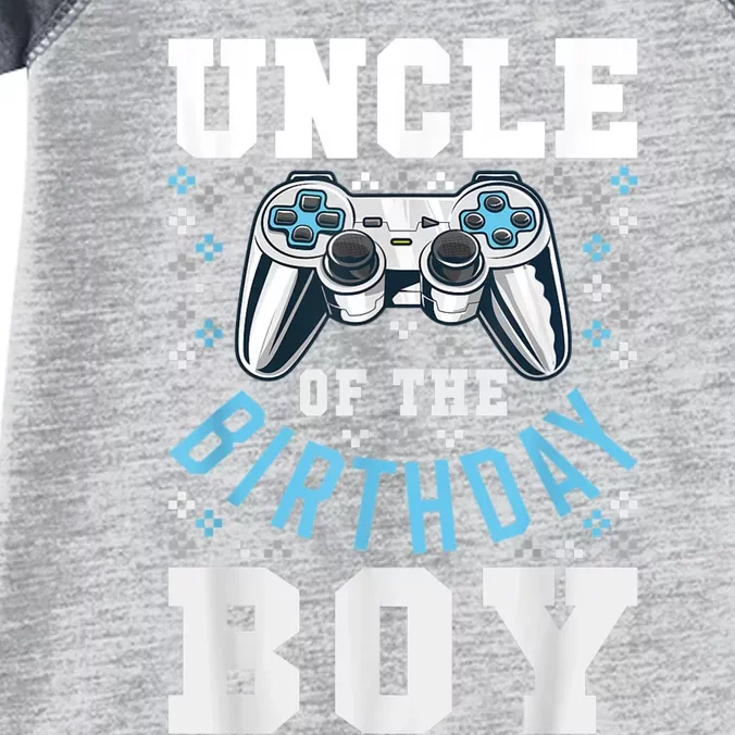 Men Uncle Of The Birthday Boy Matching Video Gamer Birthday Infant Baby Jersey Bodysuit