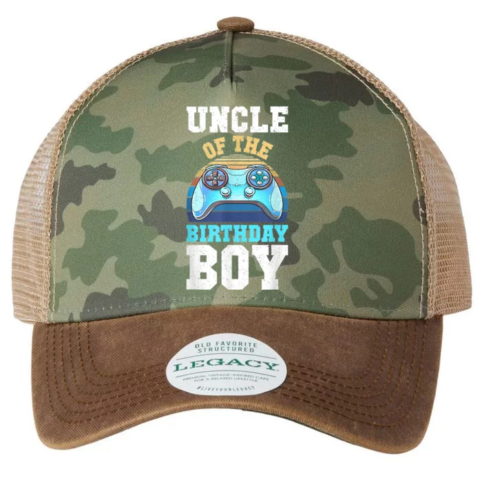 Men Uncle Of The Birthday Boy Matching Video Gamer Birthday Legacy Tie Dye Trucker Hat