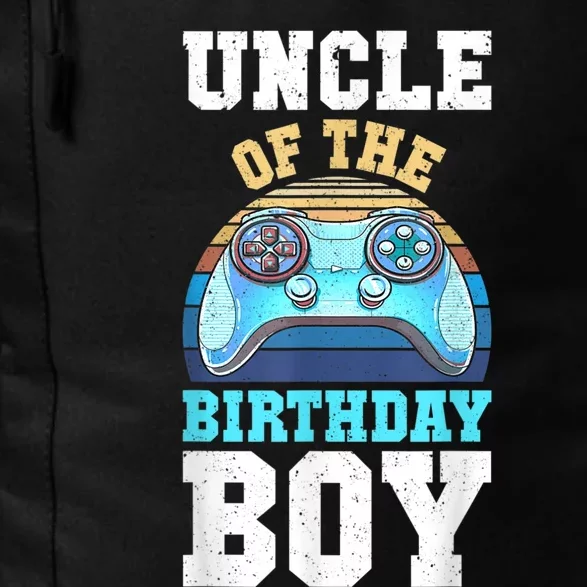 Men Uncle Of The Birthday Boy Matching Video Gamer Birthday Daily Commute Backpack