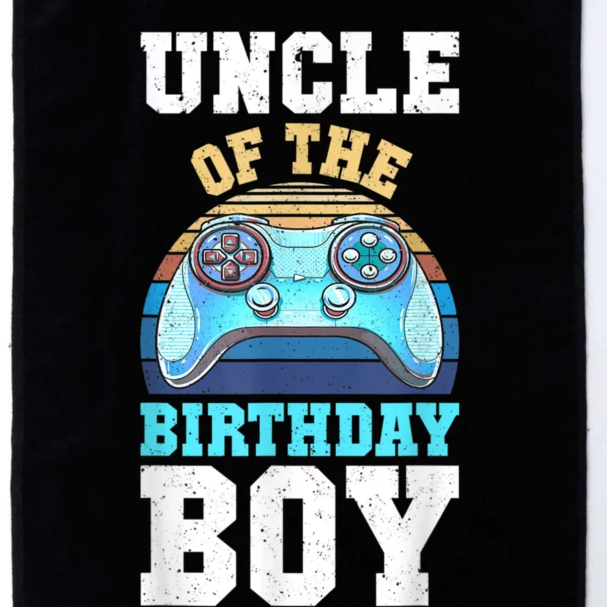 Men Uncle Of The Birthday Boy Matching Video Gamer Birthday Platinum Collection Golf Towel