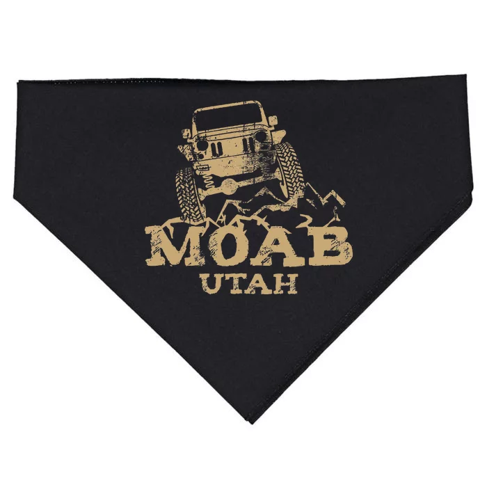 Moab Utah Off Roading 4x4 Funny Souvenir USA-Made Doggie Bandana