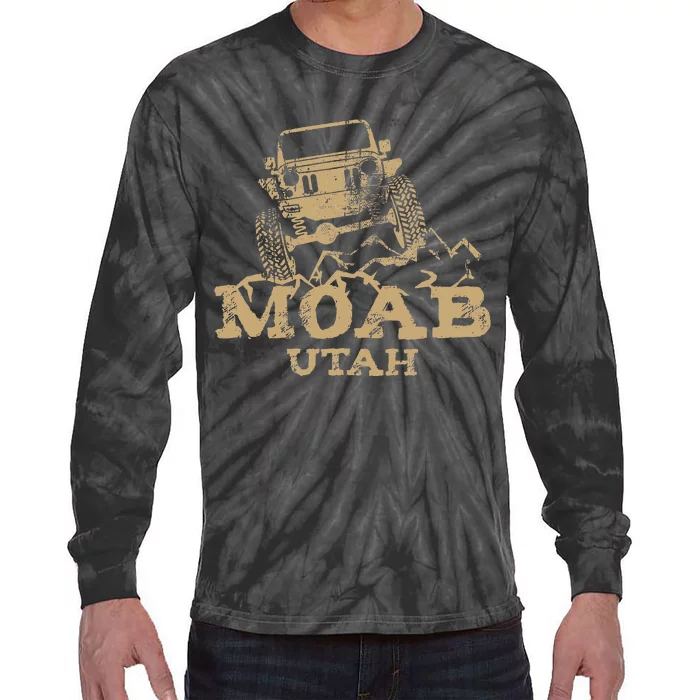 Moab Utah Off Roading 4x4 Funny Souvenir Tie-Dye Long Sleeve Shirt