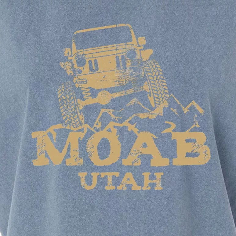 Moab Utah Off Roading 4x4 Funny Souvenir Garment-Dyed Women's Muscle Tee