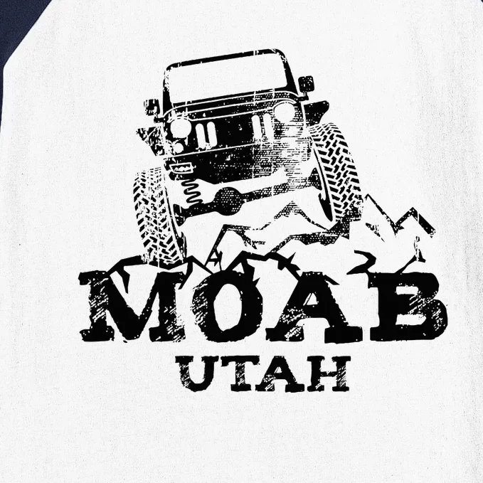 Moab Utah Off Roading Baseball Sleeve Shirt