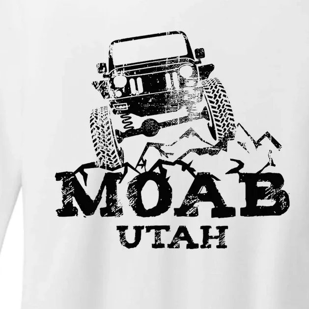 Moab Utah Off Roading Womens CVC Long Sleeve Shirt