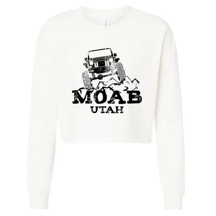 Moab Utah Off Roading Cropped Pullover Crew