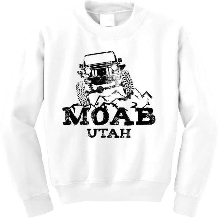 Moab Utah Off Roading Kids Sweatshirt